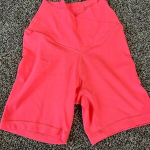 Offline by aerie Women's Pink Athletic biker Shorts